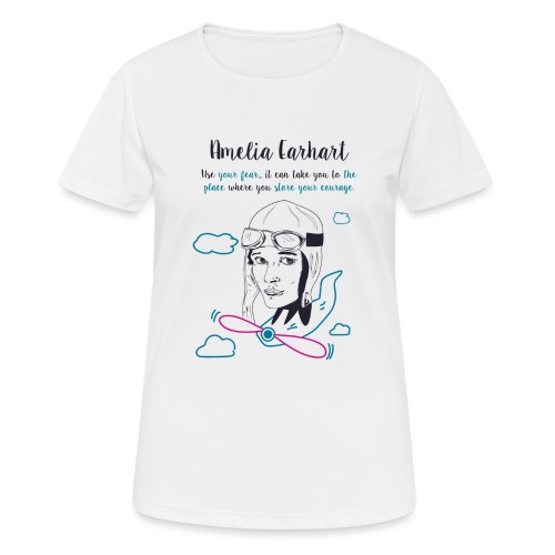 Amelia Earhart - Women's Breathable T-Shirt
