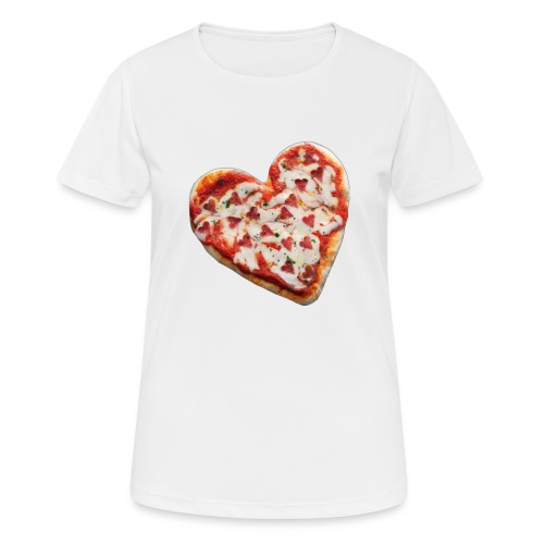 Pizza a cuore - Maglietta da donna traspirante