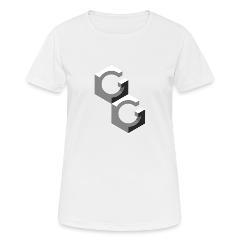 GG logo zwart wit - Vrouwen T-shirt ademend actief