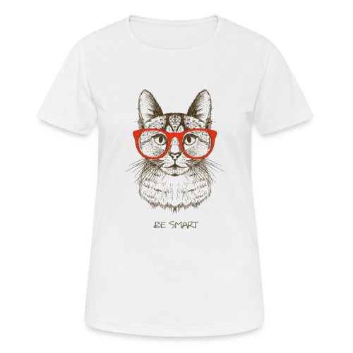 Vorschau: Cat Hipster - Frauen T-Shirt atmungsaktiv