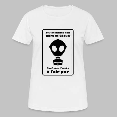 air pur (noir) - Women's Breathable T-Shirt