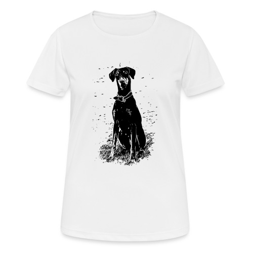 Dobermann Hunde - Frauen T-Shirt atmungsaktiv