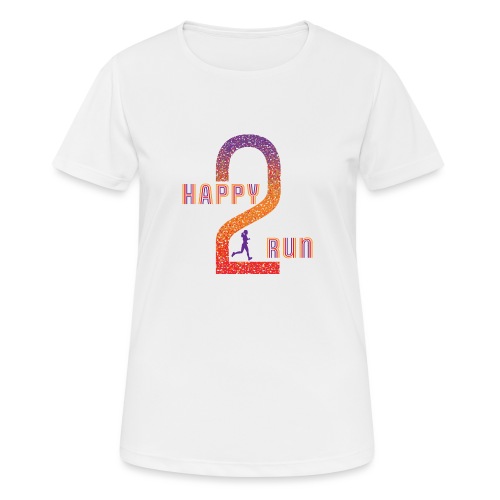 happy 2 run girl - T-shirt respirant Femme