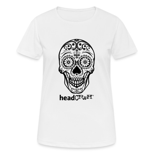 Skull & Logo black - Frauen T-Shirt atmungsaktiv