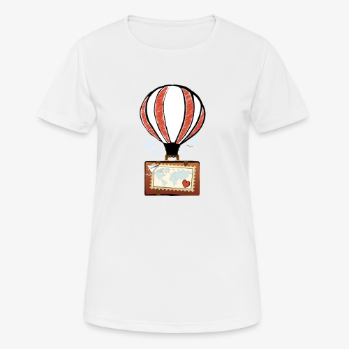 CUORE VIAGGIATORE Gadget per chi ama viaggiare - Maglietta da donna traspirante