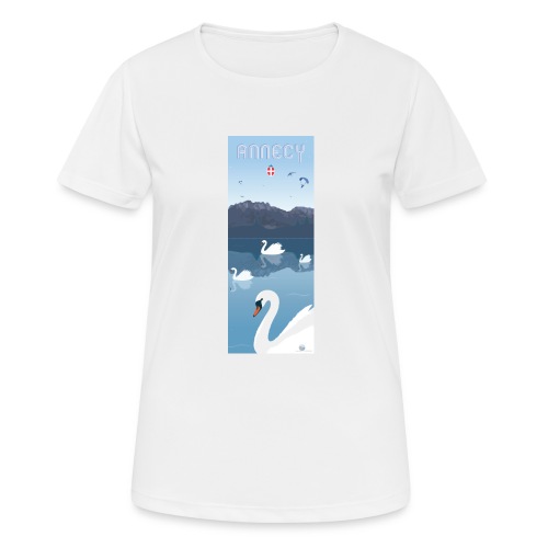 annecy cygnes - T-shirt respirant Femme