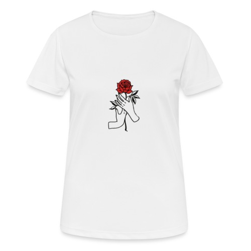 Fiore rosso - Maglietta da donna traspirante