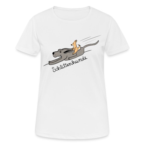 Schlittenhunde - Frauen T-Shirt atmungsaktiv