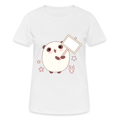 kawaii Panda Poster - Frauen T-Shirt atmungsaktiv