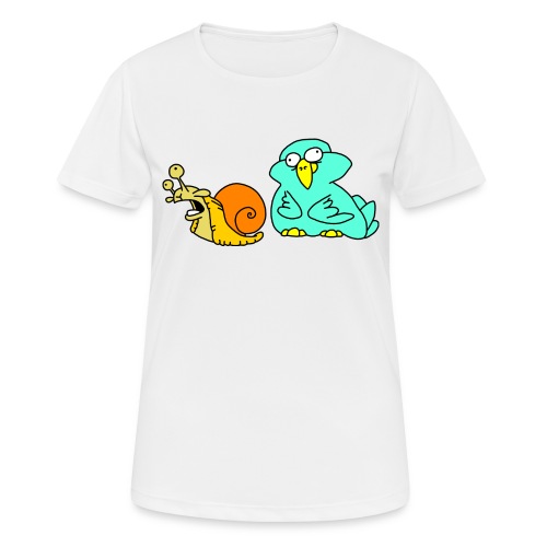 Schnecke und Vogel Nr 3 von dodocomics - Frauen T-Shirt atmungsaktiv