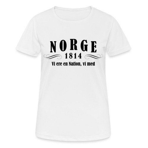 Norge 1814 - Pustende T-skjorte for kvinner