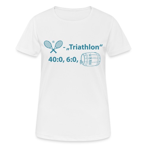 Tennis-Triathlon: Game, Set, Beer - Frauen T-Shirt atmungsaktiv