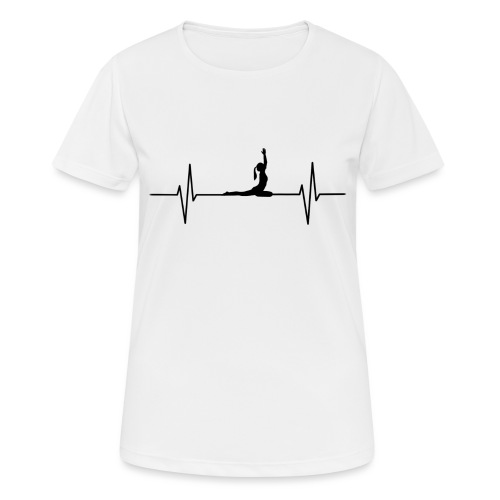 Heartbeat Yoga - Frauen T-Shirt atmungsaktiv