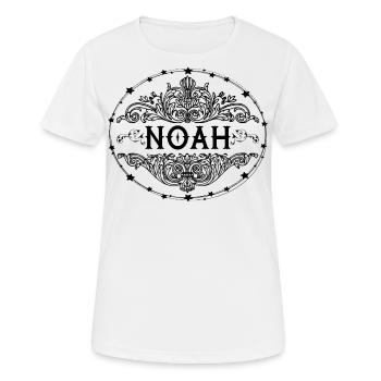 Noah - Frauen T-Shirt atmungsaktiv - Weiß - Vorne - AI Model Female 172 dark (172cm)