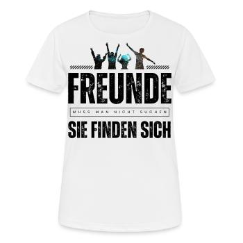 Beste Freunde FREUND Kumpel Kumpels - Frauen T-Shirt atmungsaktiv - Weiß - Vorne - AI Model Female 172 dark (172cm)