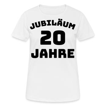 Jubiläum 20 Jahre Firmenjubiläum Gratulieren - Frauen T-Shirt atmungsaktiv - Weiß - Vorne - AI Model Female 172 dark (172cm)
