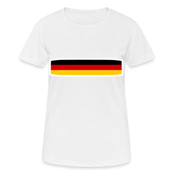 ALLEMAGNE - T-shirt respirant Femme - blanc - Devant - AI Model Female 172 dark (172cm)