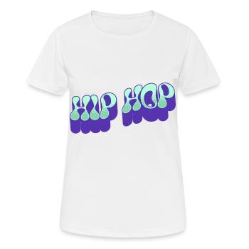 Hip Hop - Women's Breathable T-Shirt - white - Front - AI Model Female 172 dark (172cm)