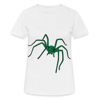 Spider Poisonous Poison Horror Halloween Spiders - Women's Breathable T-Shirt - white - Front - AI Model Female 172 dark (172cm)