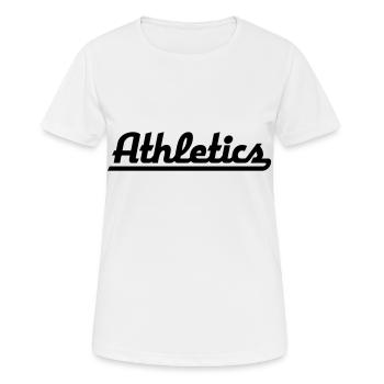 athletics - Women's Breathable T-Shirt - white - Front - AI Model Female 172 dark (172cm)