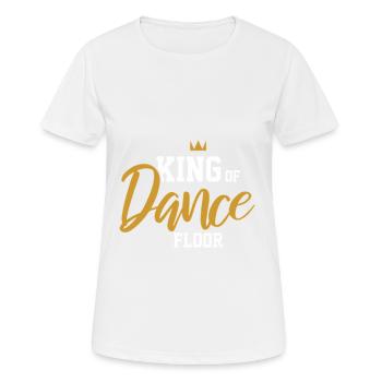 King of Dance Floor - T-shirt respirant Femme - blanc - Devant - AI Model Female 172 dark (172cm)