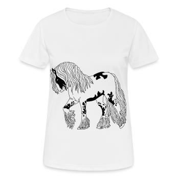 Tinker love horse pony - Women's Breathable T-Shirt - white - Front - AI Model Female 172 dark (172cm)