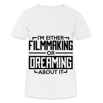 Filmklappe Film Filmemacher Kamera Regisseur - Frauen T-Shirt atmungsaktiv - Weiß - Vorne - AI Model Female 172 dark (172cm)