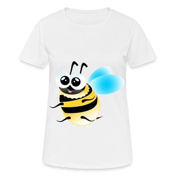 Bee Honey - Women's Breathable T-Shirt - white - Front - AI Model Female 172 dark (172cm)