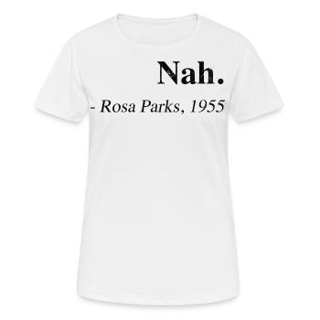ROSA PARKS NAH VINTAGE - Frauen T-Shirt atmungsaktiv - Weiß - Vorne - AI Model Female 172 dark (172cm)