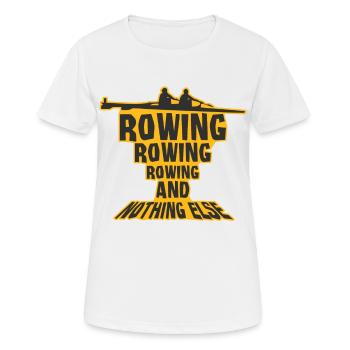 aviron - T-shirt respirant Femme - blanc - Devant - AI Model Female 172 dark (172cm)