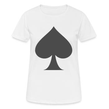 jeu de cartes - T-shirt respirant Femme - blanc - Devant - AI Model Female 172 dark (172cm)