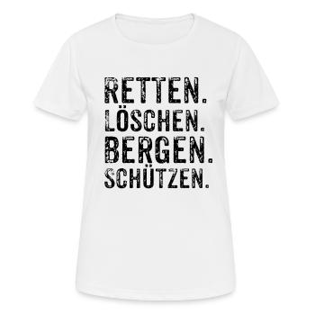fire Department - Women's Breathable T-Shirt - white - Front - AI Model Female 172 dark (172cm)