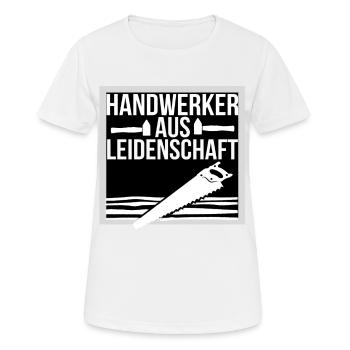 Handwerker - Frauen T-Shirt atmungsaktiv - Weiß - Vorne - AI Model Female 172 dark (172cm)