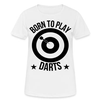 jeu de fléchettes - T-shirt respirant Femme - blanc - Devant - AI Model Female 172 dark (172cm)
