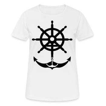 anchor - Women's Breathable T-Shirt - white - Front - AI Model Female 172 dark (172cm)