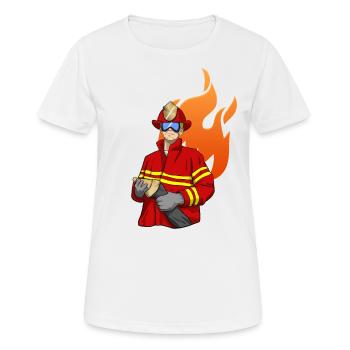 Firefighter Firefighter - Women's Breathable T-Shirt - white - Front - AI Model Female 172 dark (172cm)