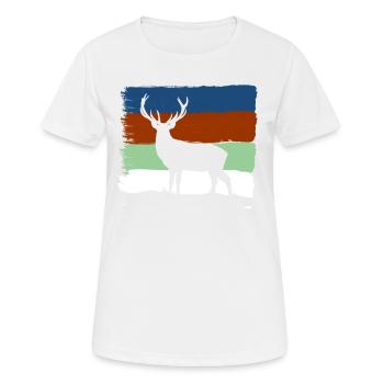 faune - T-shirt respirant Femme - blanc - Devant - AI Model Female 172 dark (172cm)