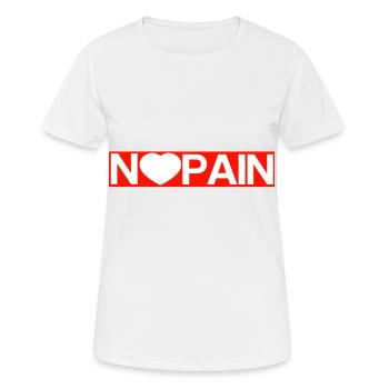 No pain - Women's Breathable T-Shirt - white - Front - AI Model Female 172 dark (172cm)