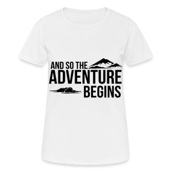 alpinisme - T-shirt respirant Femme - blanc - Devant - AI Model Female 172 dark (172cm)