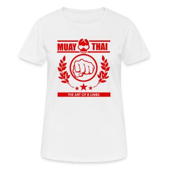 art martial - T-shirt respirant Femme - blanc - Devant - AI Model Female 172 dark (172cm)