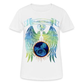 Aquarius - Women's Breathable T-Shirt - white - Front - AI Model Female 172 dark (172cm)