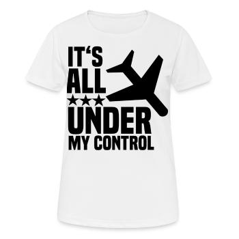 plane - Women's Breathable T-Shirt - white - Front - AI Model Female 172 dark (172cm)
