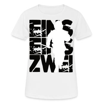 Service des pompiers volontaires - T-shirt respirant Femme - blanc - Devant - AI Model Female 172 dark (172cm)