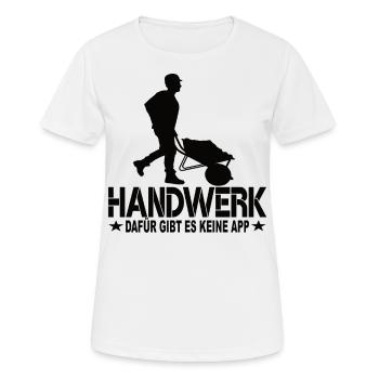 Handwerker - Frauen T-Shirt atmungsaktiv - Weiß - Vorne - AI Model Female 172 dark (172cm)
