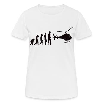 Hubschrauber - Frauen T-Shirt atmungsaktiv - Weiß - Vorne - AI Model Female 172 dark (172cm)