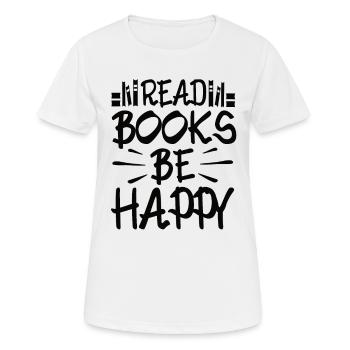 Bücher - Frauen T-Shirt atmungsaktiv - Weiß - Vorne - AI Model Female 172 dark (172cm)