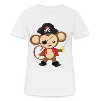 Pirat - T-shirt respirant Femme - blanc - Devant - AI Model Female 172 dark (172cm)