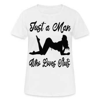 Sex - Frauen T-Shirt atmungsaktiv - Weiß - Vorne - AI Model Female 172 dark (172cm)