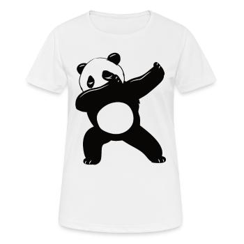 Tamponner le panda - T-shirt respirant Femme - blanc - Devant - AI Model Female 172 dark (172cm)