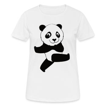 Panda Panda Baby Pandabären Pandabär - Frauen T-Shirt atmungsaktiv - Weiß - Vorne - AI Model Female 172 dark (172cm)